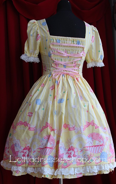 Infanta Dolly House Cotton Sweet Short Sleeve Girls Dress