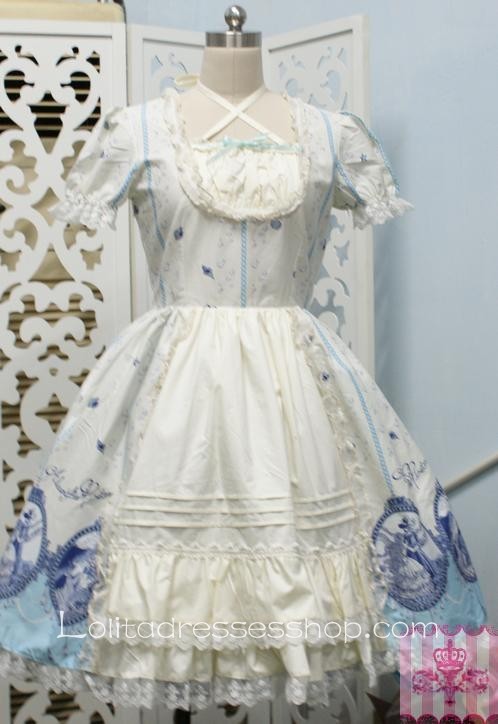 Dream of Delicate Ruffles Short Sleeve Knee-length Lolita Dress