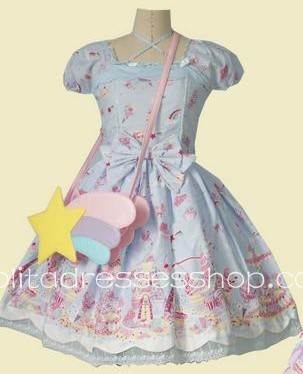 Sweet Cotton Dream of Lolita Milky Planet Lolita Dress