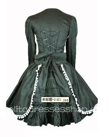 Black long sleeves Lolita Dress