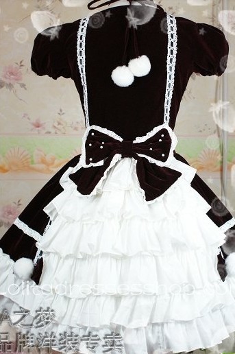 Childhood Memory Cotton Square-collar Short Sleeve Dress