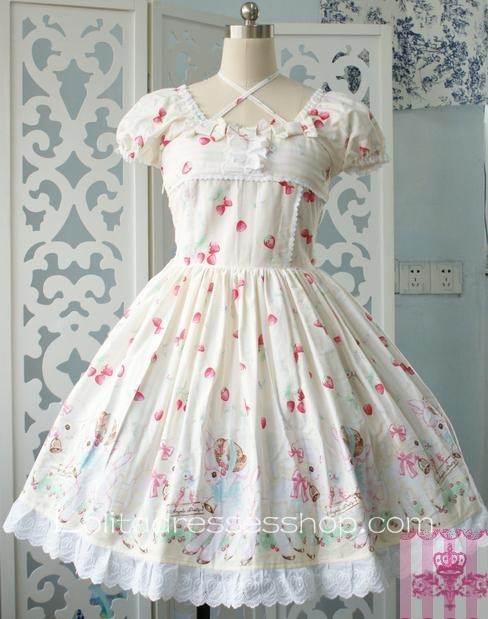 Sheep Style Garden Prints Lolita Dress