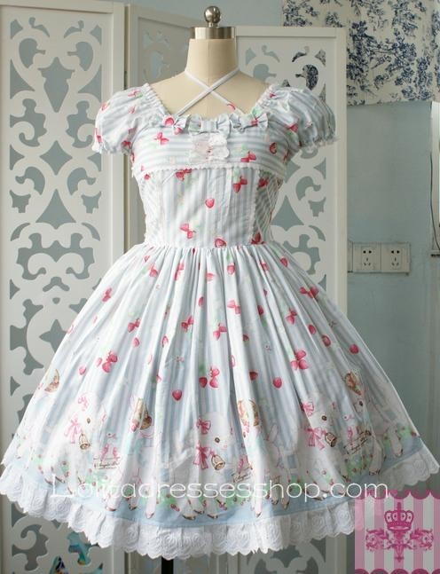 Sheep Style Garden Prints Lolita Dress