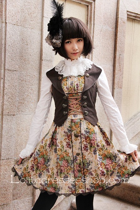 Lolita Dress with Flowers Prints from Infanta