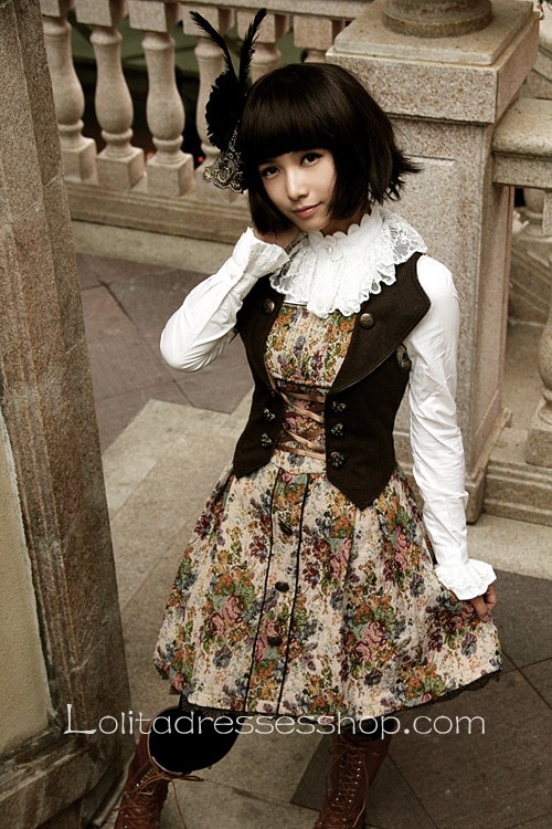 Lolita Dress with Flowers Prints from Infanta