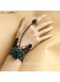 Black Lace and Chiffon Lolita Bracelet