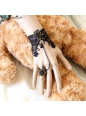 Black Gothic Lace Lolita Bracelet