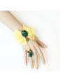 Yellow Flower With Ring Lolita Bracelet