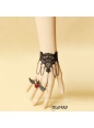 Black Bat Lace Gothic Lolita Bracelet