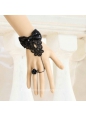 Black Bowknot Lace Lolita Bracelet