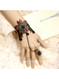 Black Lace Coffee Flower Lolita Bracelet