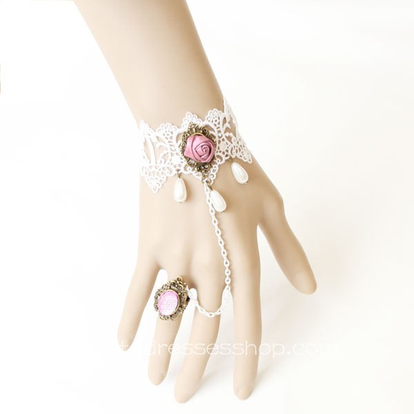 White Sweet Lace Lolita Bracelet