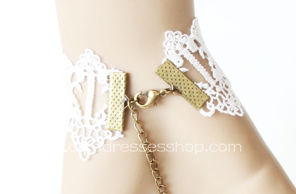 White Sweet Lace Lolita Bracelet