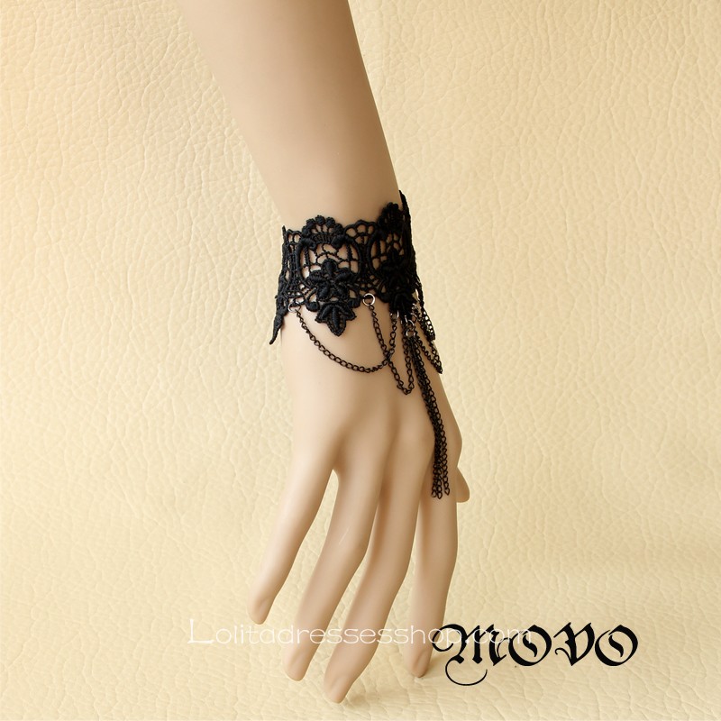 Black Lace Lolita Bracelet