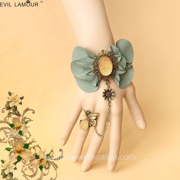 Green Sweet Chiffon Lolita Bracelet