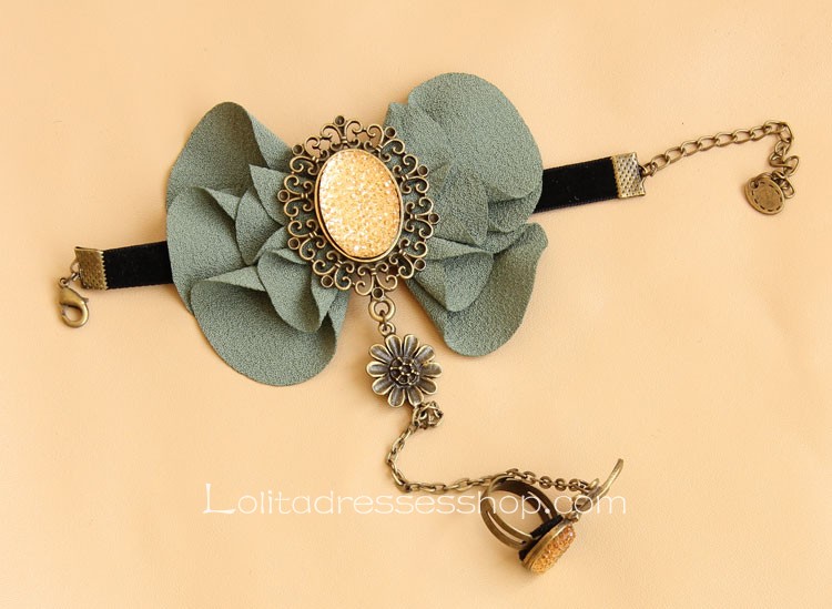 Green Sweet Chiffon Lolita Bracelet