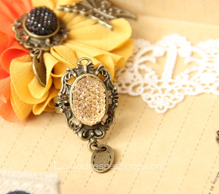 Sweet Orange And Yellow Lace Trim Lolita Bracelet