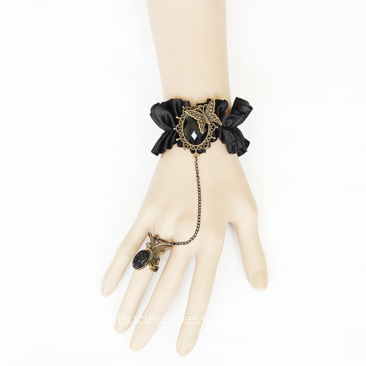 Black Butterflies Lolita Bracelet