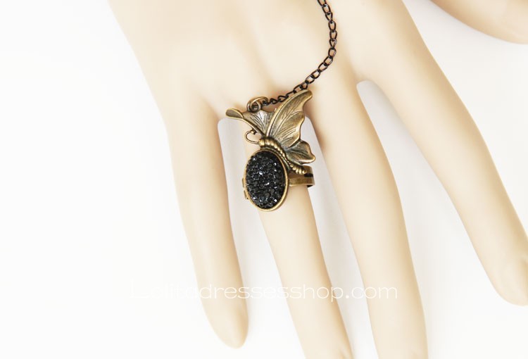 Black Butterflies Lolita Bracelet