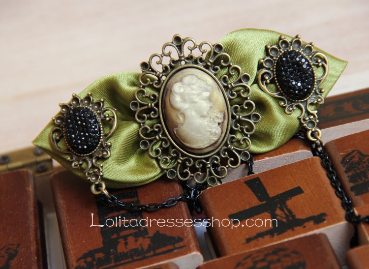 Green Chiffon Lolita Bracelet
