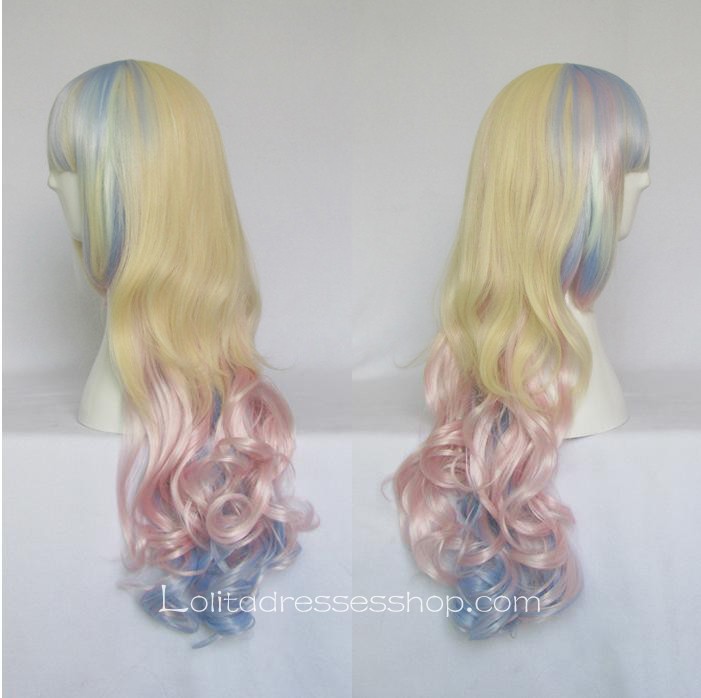 Lolita Curly Wig by Ice Cream Mixed Color 80cm