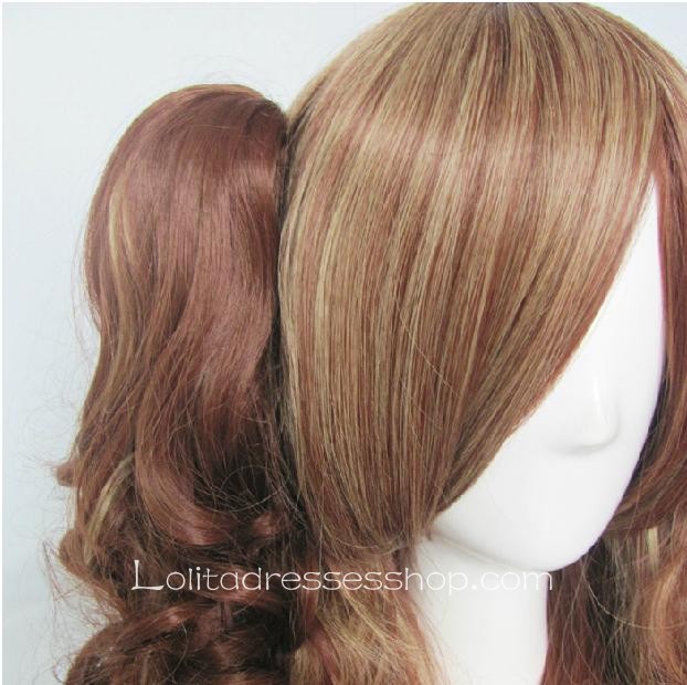 Lolita Curly Wig by Brown 80cm