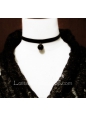 Gothic Lolita Black Ribbon Retro Necklace