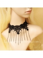 Lady Vampire Lace Short Clavicle Chain Necklace