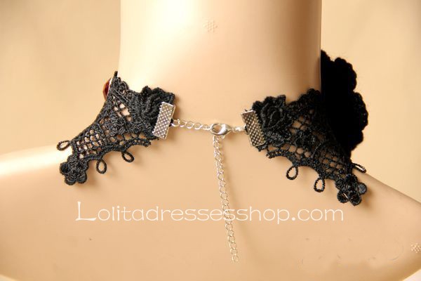 Female Retro Nightmare Vampire Gothic Lace Necklace