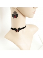 Fashion Black Butterfly Female Short Necklace
