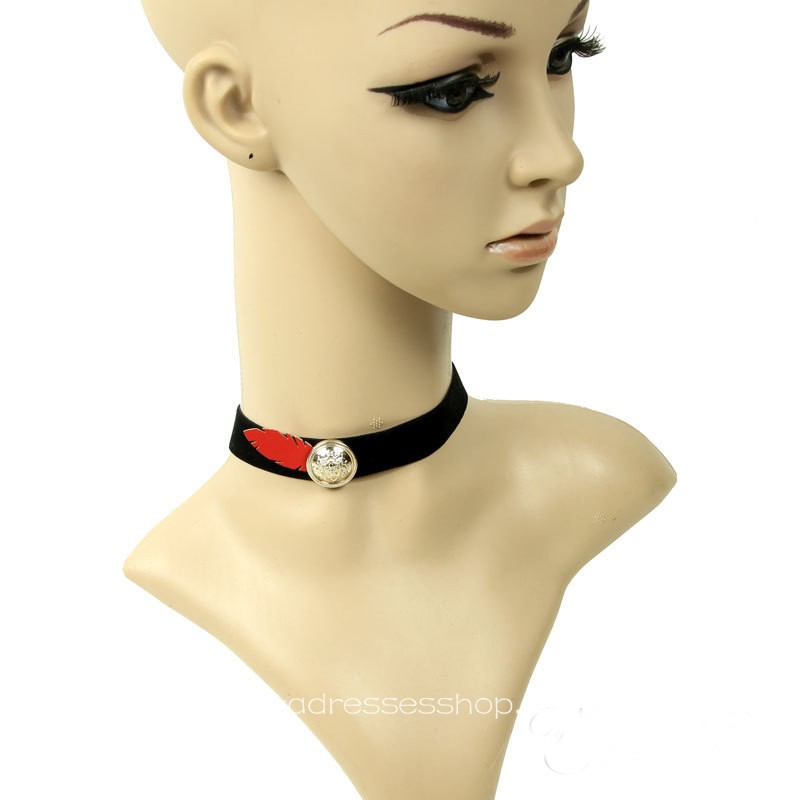 College Wind Black Retro Necklace