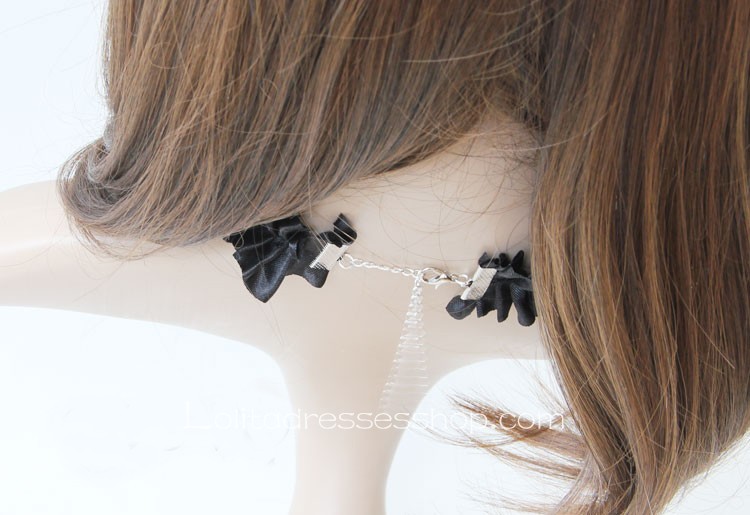 Vampire Fashion Black Lace Flower Female Short necklace