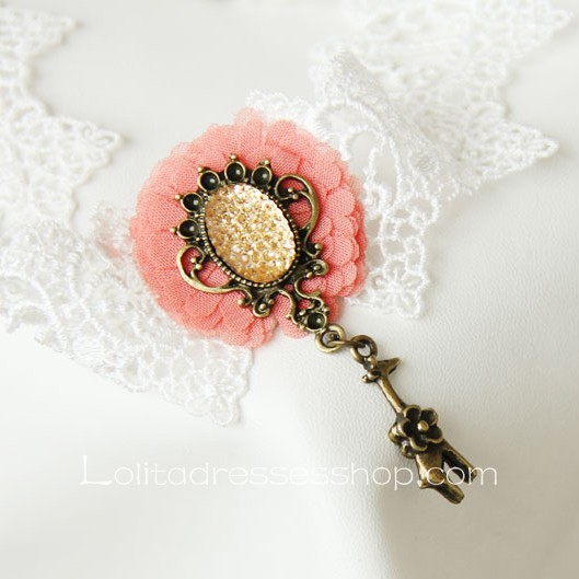 Lolita Lace Mermaid White Flower Necklace