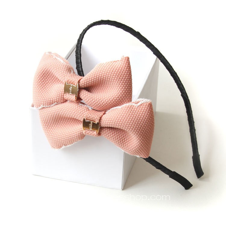 Lolita Headdress Bud Head Ball Head Bow Sweet Pink Headband