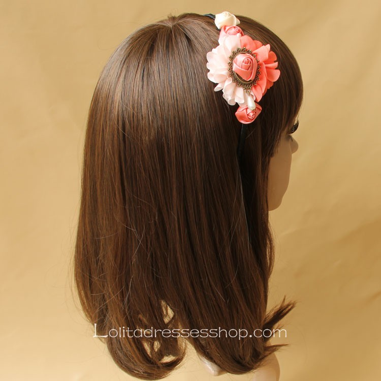 Lolita Headdress Flowers Retro Sweet Headband