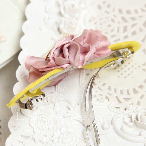 Lolita Headdress Flower Pearl Cute Barrette