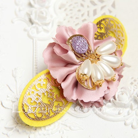 Lolita Headdress Flower Pearl Cute Barrette