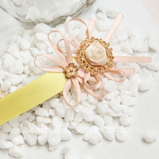 Lolita Headdress Small Fresh Flower Ribbon Candy Color Fashion Barrette
