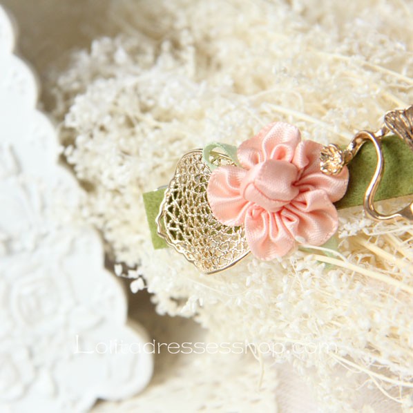 Lolita Headdress Leaf Flower Swan Fashion Barrette