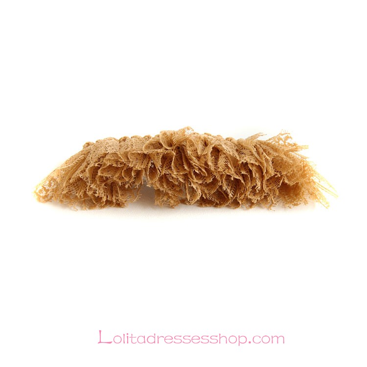 Lolita Headdress Crown Beige Lace Fashion Barrette