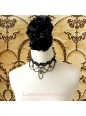 Lolita Lady Clavicle Black Lace Bride Necklace