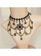 Lolita Retro Halloween Christmas Costume Party Cobweb Lace Necklace