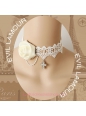 Lolita White Rose Chain Lace White Wedding Necklace