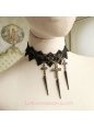 Lolita Gothic Style Lace Cross Religion Necklace