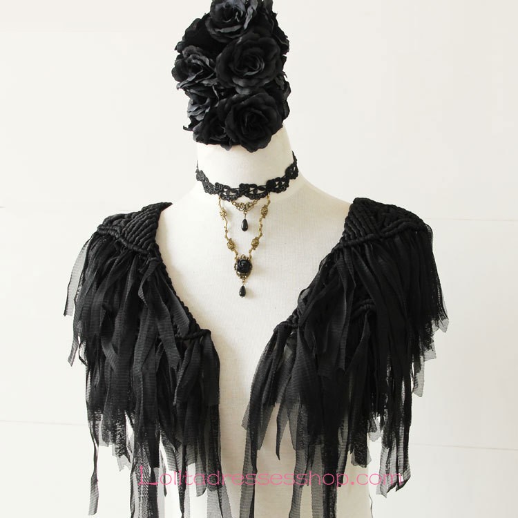 Lolita Gothic Black Hostess Arena Wedding Necklace