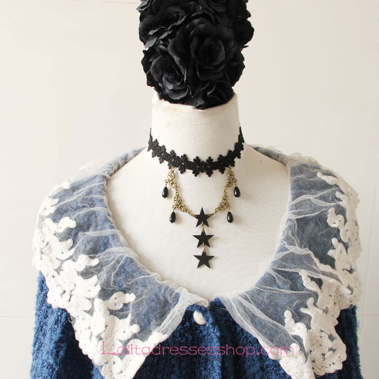 Lolita Retro All-match Stars Gothic Wedding Dress Necklace