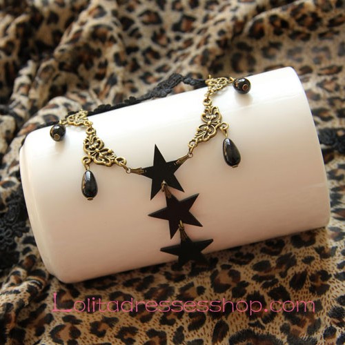 Lolita Retro All-match Stars Gothic Wedding Dress Necklace