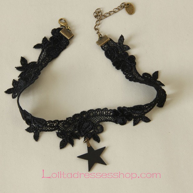 Lolita Hip Hop Fashion Retro Star Necklace