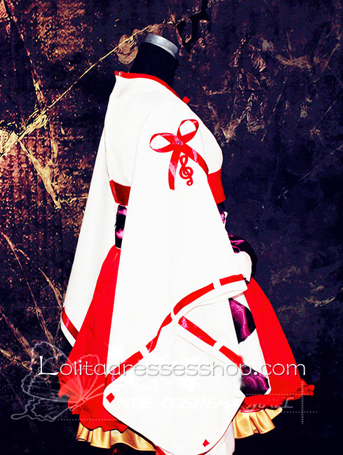 Lolita Diva White Red Sweet Bow Kimono