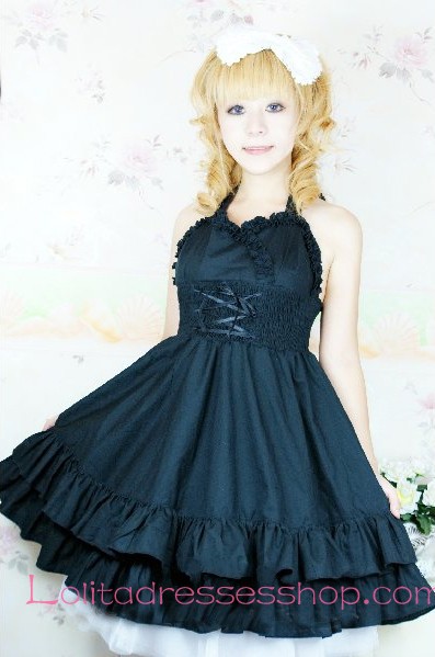 Lolita Black Palace Barbie Dream Tee Dress